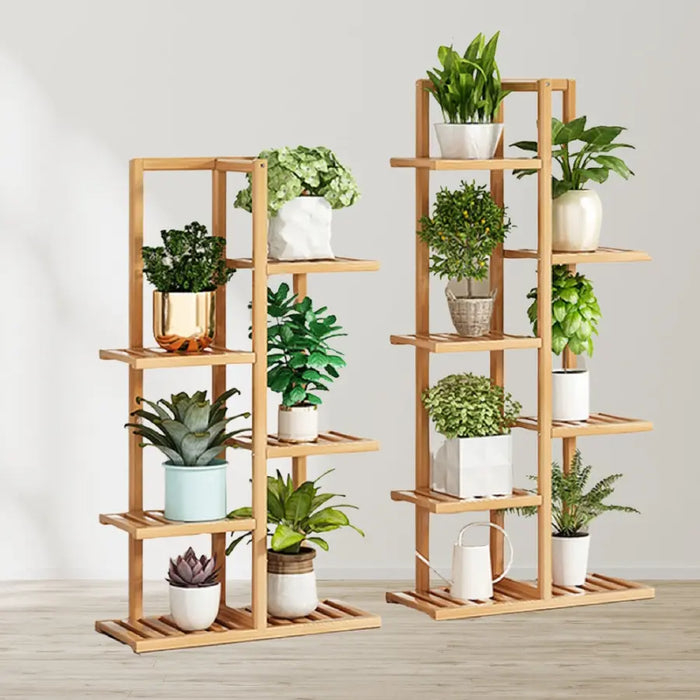 NOVEDEN Bamboo Plant Stand Rack 6 tier 7 Potted (120CM) NE-PS-102-JS - Home & Garden > Garden Furniture