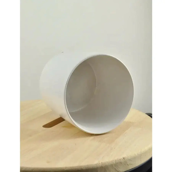 120 mm matte white ceramic pot