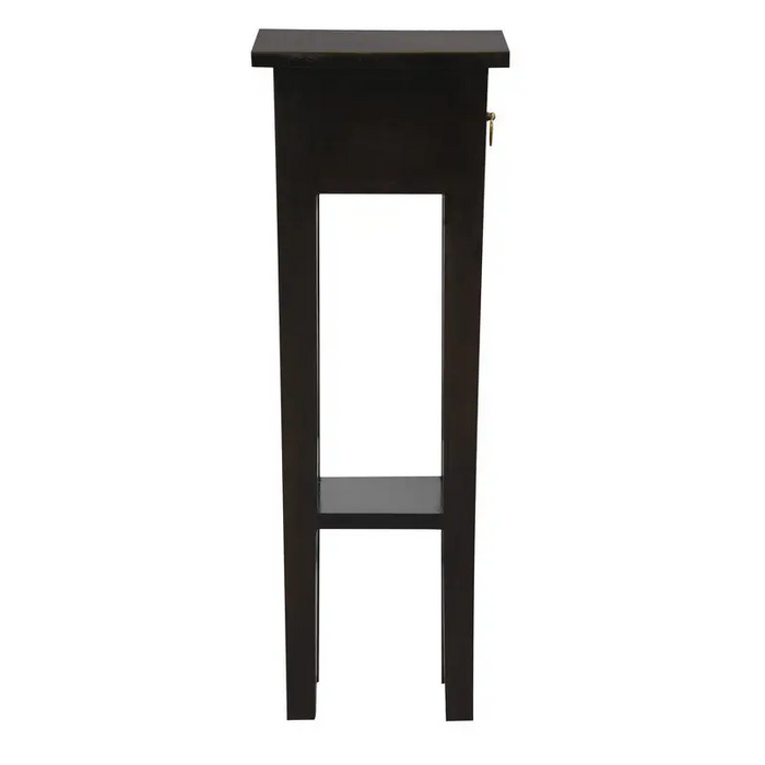 Ezra Straight Leg Plant Stand (Chocolate) - Furniture > Living Room > Side Tables