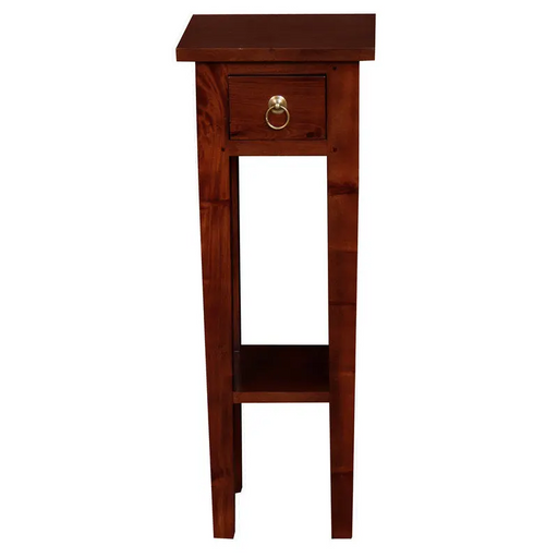 Ezra Straight Leg Plant Stand (Mahogany) - Furniture > Living Room > Side Tables