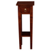 Ezra Straight Leg Plant Stand (Mahogany) - Furniture > Living Room > Side Tables