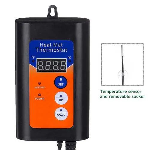 Thermostat Controller Seedling Heat Mat Heating Pad Plant Seed Start AU PLUG - Home & Garden > Artificial Plants > Artifical Flowers &