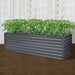 2 in 1 Greenfingers Garden Bed - Grey (320 x 80 x 77 cm)