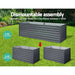 2 in 1 Greenfingers Garden Bed - Grey (320 x 80 x 77 cm)