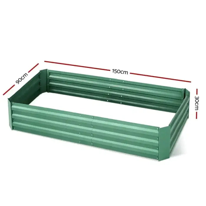 2 X Greenfingers Garden Bed - Green (150 x 90 x 30 cm)