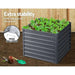 2 X Greenfingers Garden Bed - Grey (100 x 100 x 77 cm)