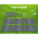 2 X Greenfingers Garden Bed - Grey (30 x 130 x 46 cm)