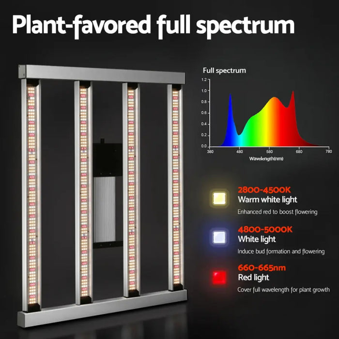 Greenfingers Grow Light 3000W LED Full Spectrum Indoor Veg Flower All Stage - Home & Garden > Green Houses