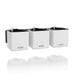 White PURO CUBE Triple Wall Planter Kit