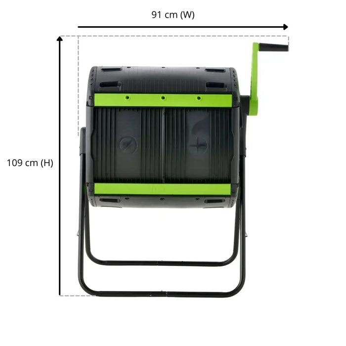 Maze 180l Geared Twin Tumbler