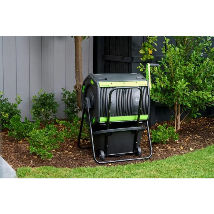 Maze 180l Geared Twin Tumbler With Composting Cart