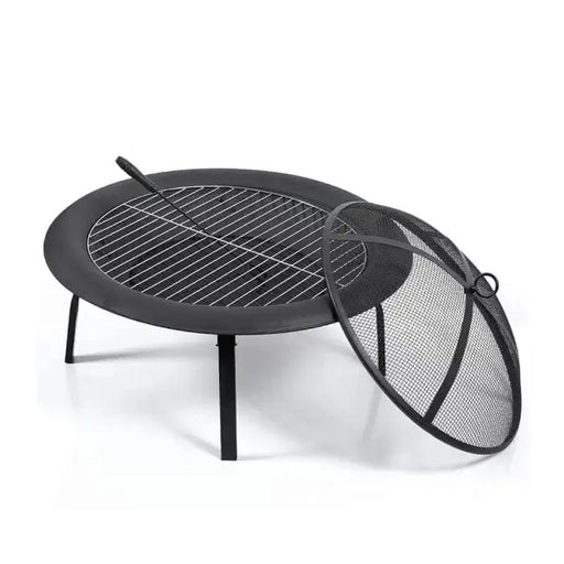 30" Portable Outdoor Fire Pit and BBQ