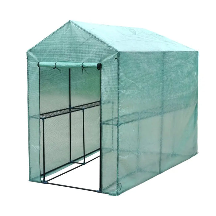 Walk In Greenhouse Garden Green House Plant Shed PE PVC Cover Arch Roof Tunnel