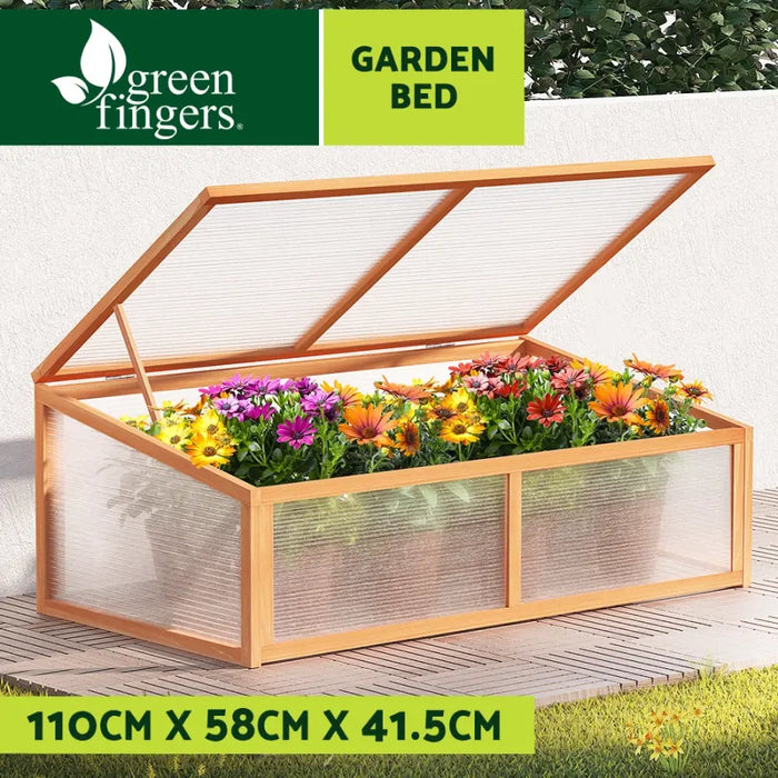 Greenfingers Garden Bed Raised Wooden Planter Box Vegetables 110x58x41.5cm - Home & Garden > Garden Beds