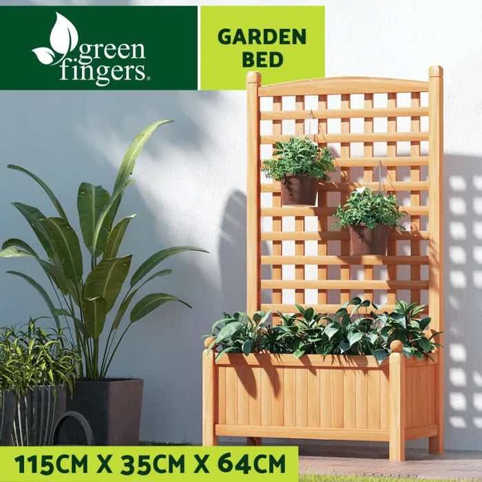 Greenfingers Garden Bed Raised Wooden Planter Box Vegetables 64x35x115cm - Home & Garden > Garden Beds