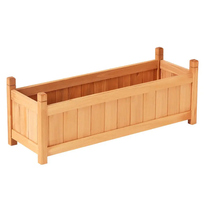 Greenfingers Garden Bed Raised Wooden Planter Outdoor Box Vegetables 90x30x33cm - Home & Garden > Garden Beds
