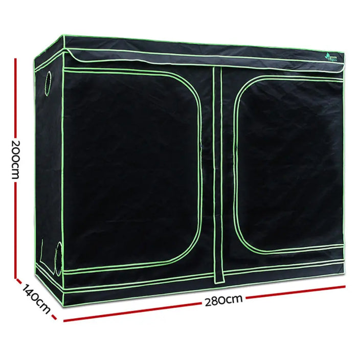 Greenfingers Grow Tent 2000W LED Grow Light 280X140X200cm Mylar 6 Ventilation - Home & Garden > Green Houses