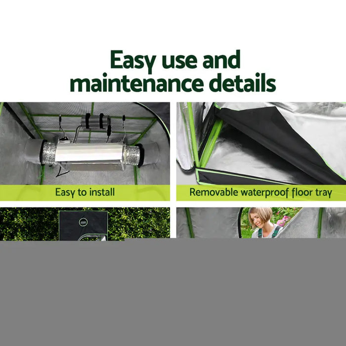 Greenfingers Grow Tent 2200W LED Grow Light Hydroponic Kits System 1.5x1.5x2M - Home & Garden > Green Houses