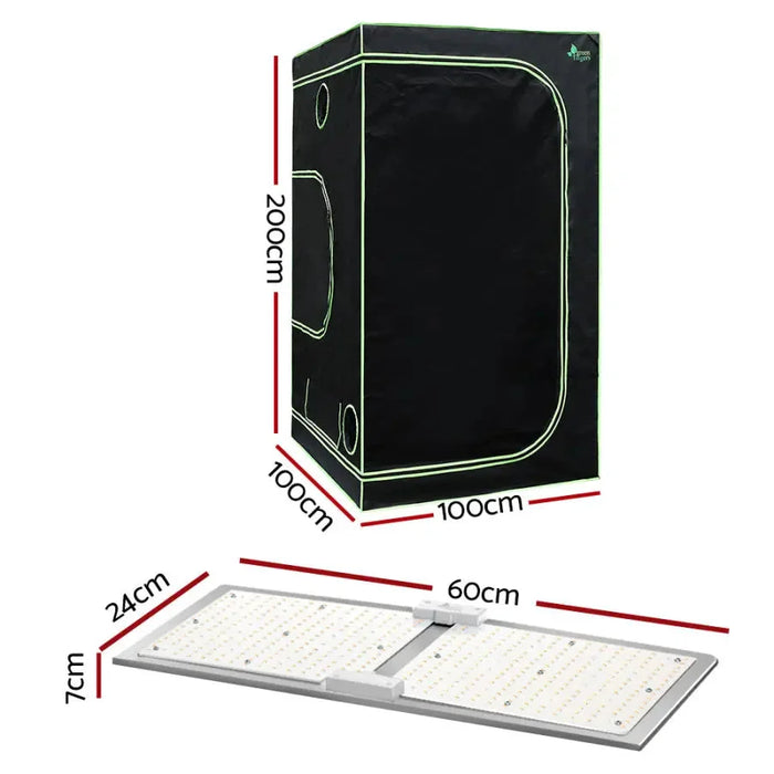 Greenfingers Grow Tent 2200W LED Grow Light Hydroponics Kits Hydroponic System - Home & Garden > Green Houses