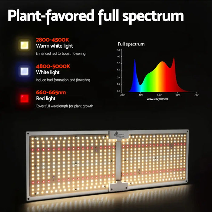 Greenfingers Max 3000W LED Grow Light Full Spectrum Indoor Veg Flower All Stage - Home & Garden > Green Houses