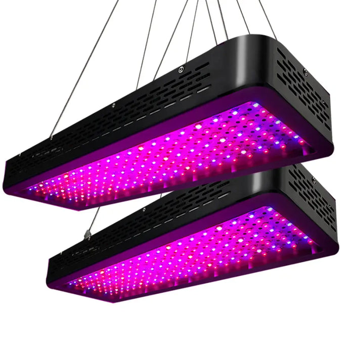 Greenfingers Set of 2 LED Grow Light Kit Hydroponic System 2000W Full Spectrum Indoor - Home & Garden > Green Houses