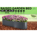 Home Ready 240 x 80 x 45cm Grey Raised Garden Bed Galvanised Steel Planter - Home & Garden > Garden Beds