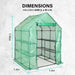 Home Ready Apex 1.43x1.43x1.95M Garden Greenhouse Walk-In Shed PE - Home & Garden > Green Houses