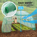 Home Ready Dome Hoop Tunnel Polytunnel 6x3x2M Greenhouse Walk-In Shed PE - Home & Garden > Green Houses