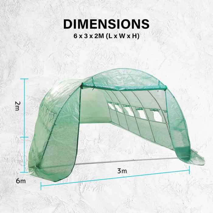 Home Ready Dome Tunnel 600cm Garden Greenhouse Shed PE Cover Only - Home & Garden > Green Houses