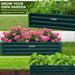 Wallaroo Garden Bed 240 x 120 x 30cm Galvanized Steel - Green - Home & Garden > Garden Beds