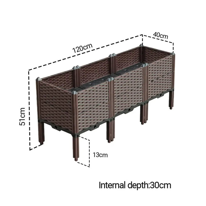 120cm Deep Raised Planter Box