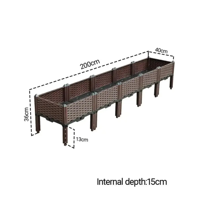 200cm Raised Planter Box