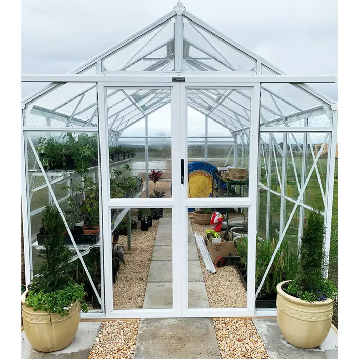 Imperial 3800 - 4 mm Glass Greenhouse - White