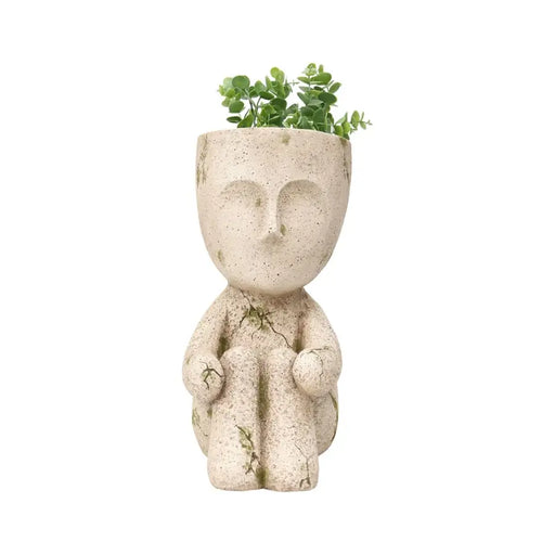 Arty Child w/Knees Up Planter 19x29x38.5cm