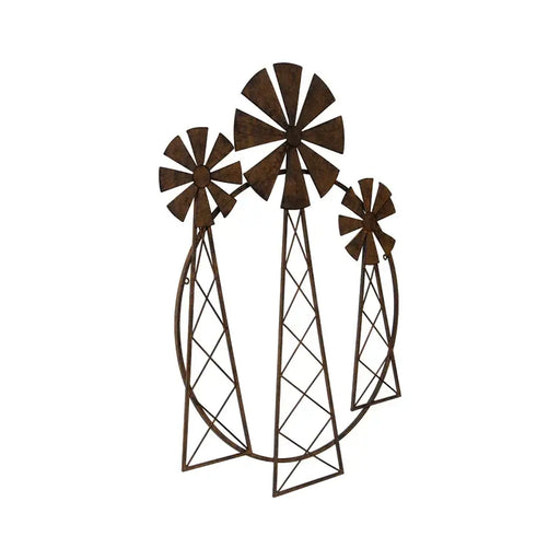 Contemporary 3-Windmill Wall Art 59x2.5x81.5cm