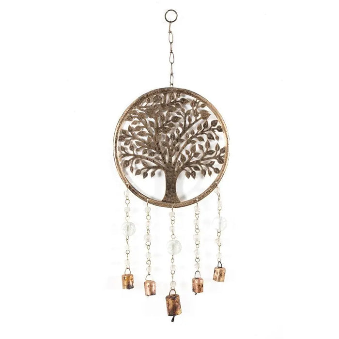 Handcrafted Hanging Tree of Life w/Beads & Bells