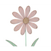 Set of 2 Pastel Flowers - Decorative